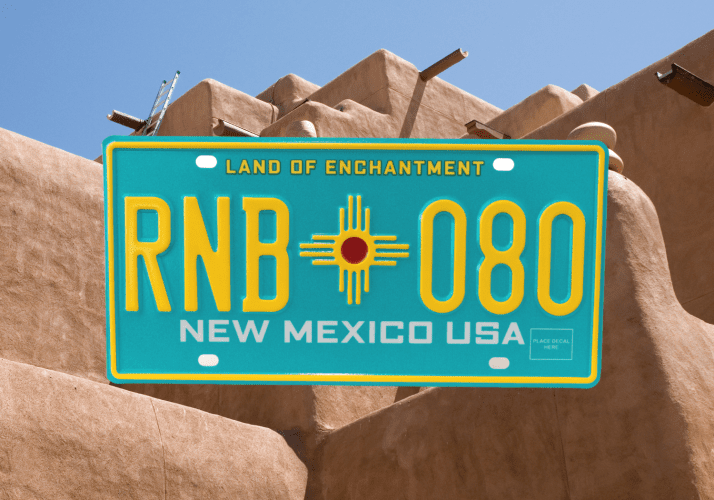 New Mexico Title & Registration, New Mexico License Plate